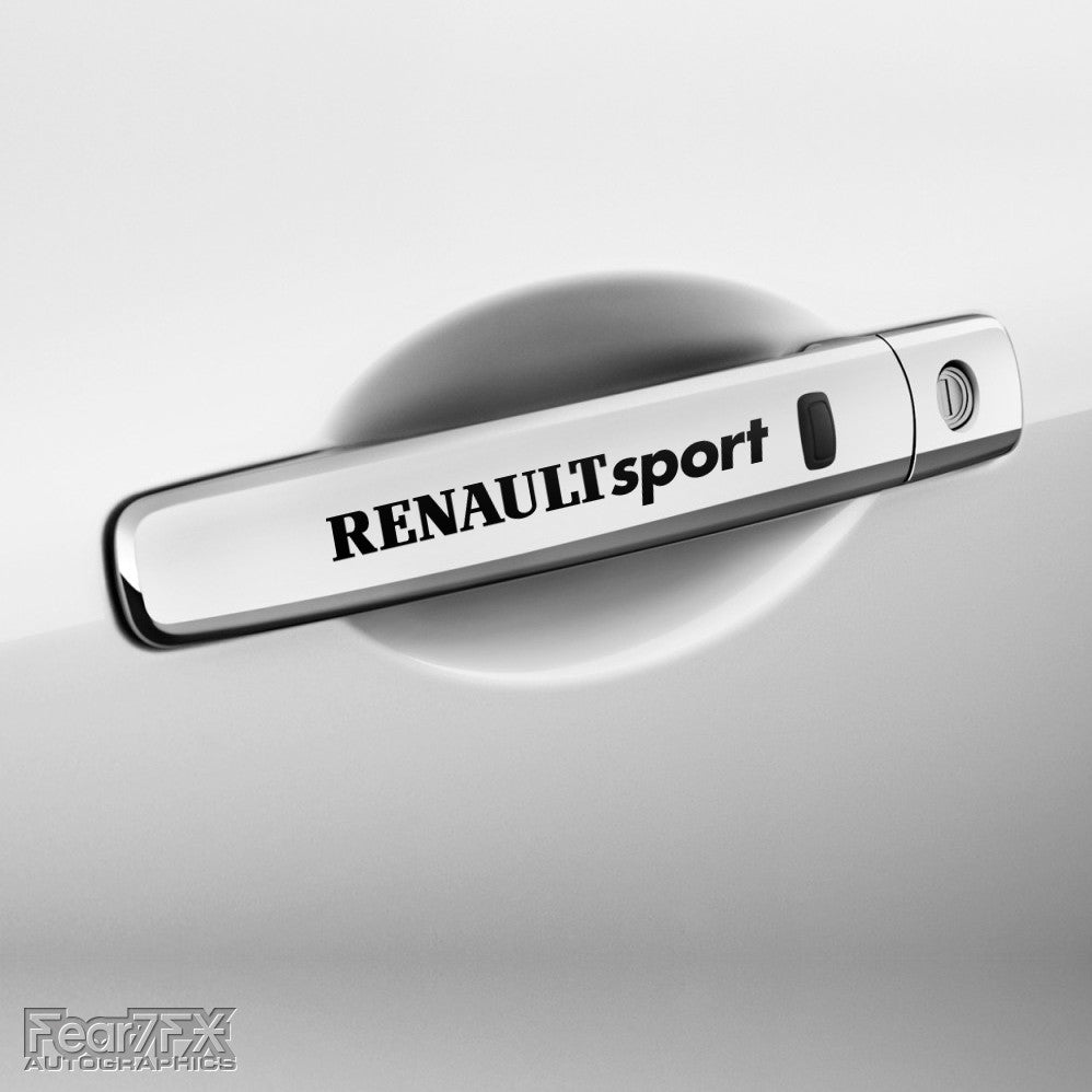 4x Renault Sport Door Handle Vinyl Decals