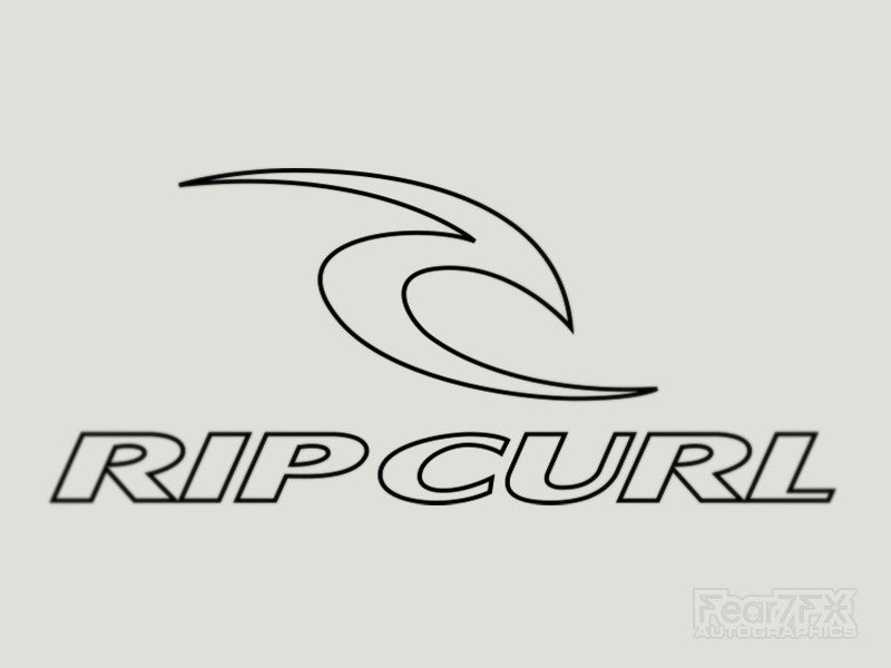 Printed vinyl Rip Curl Logo