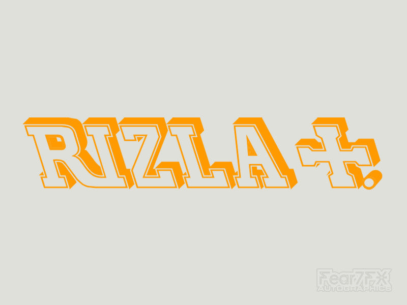 2x Rizla Vinyl Transfer Decal