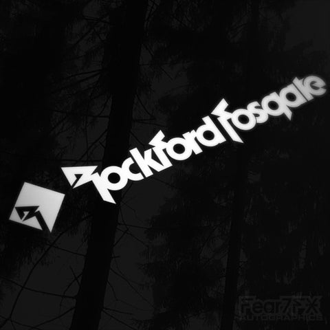 1x Rockford Fosgate V1 Audio Vinyl Transfer Decal