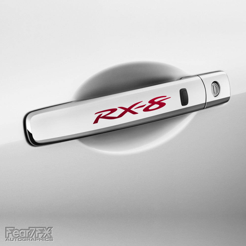 4x RX8 Door Handle Vinyl Decals