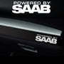 2x Saab Dashboard Powered By Vinyl Decal