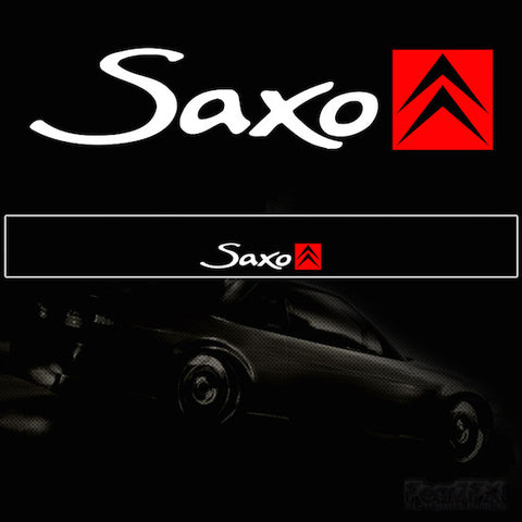 Saxo Vinyl Windscreen SunStrip Any 3 Colours