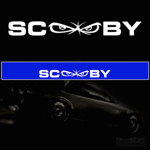 Scooby Vinyl Windscreen SunStrip Any 2 Colours