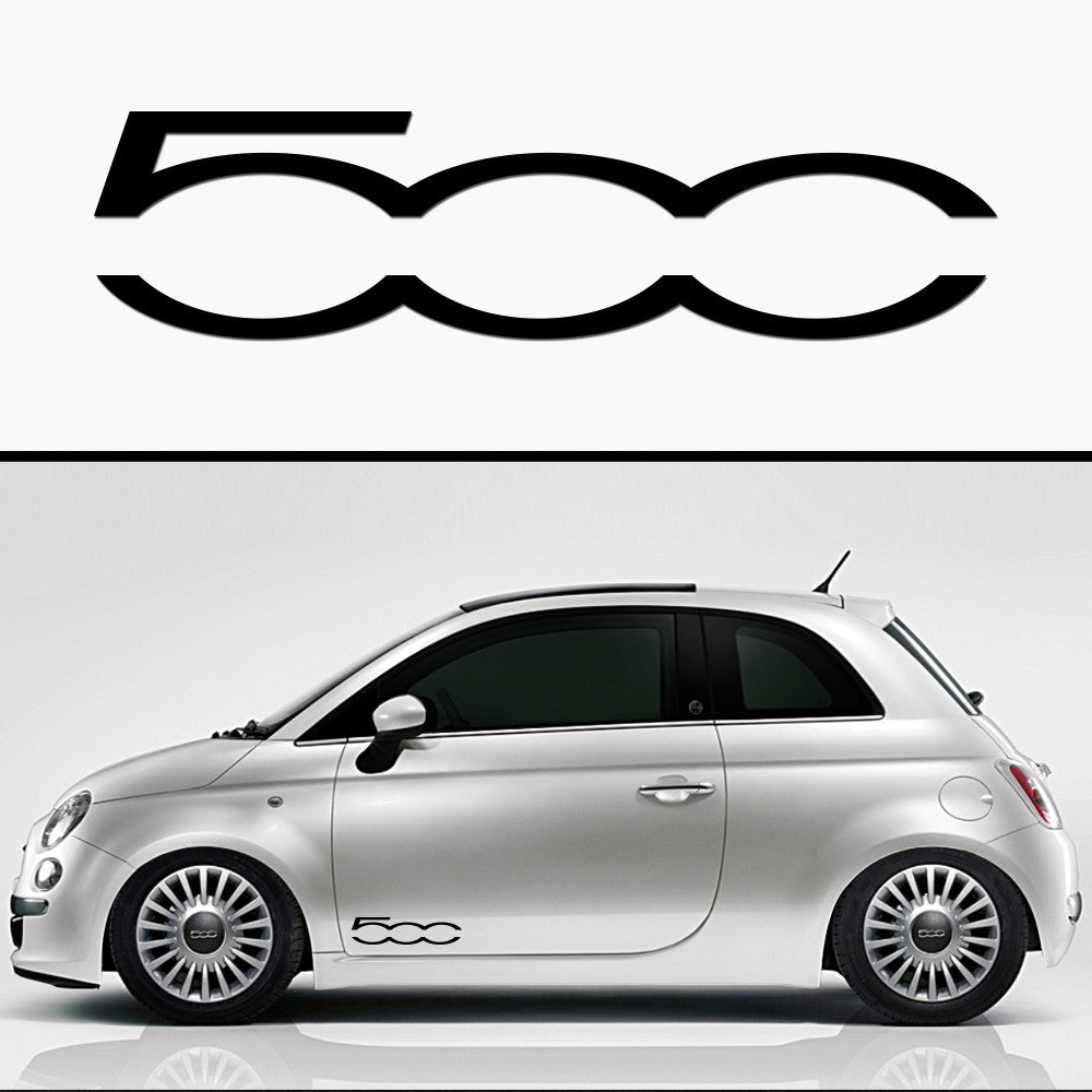 2x Abarth 500 Side Skirt Vinyl Decal