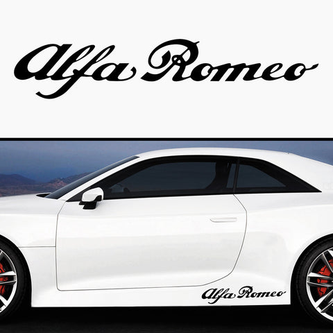2x Alfa Romeo Side Skirt Vinyl Decal