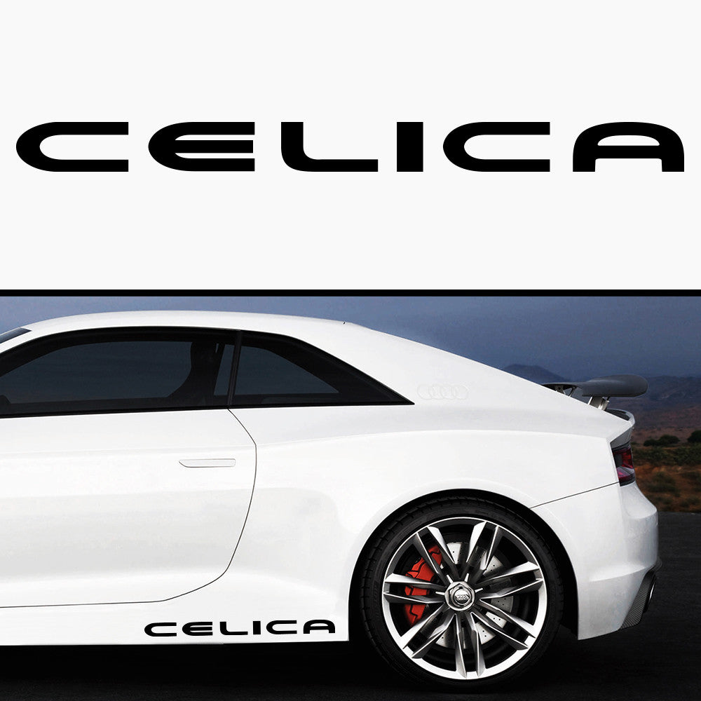 2x Toyota Celica Side Skirt Vinyl Decal