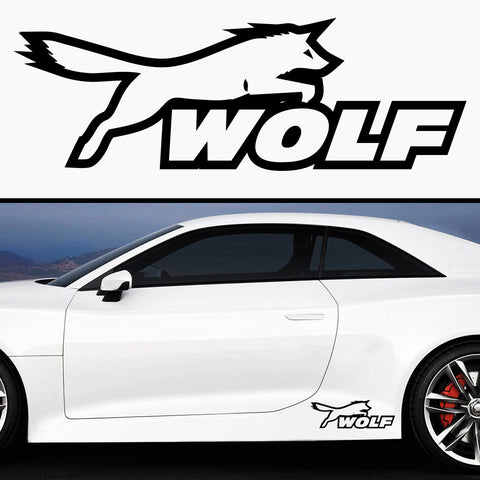 2x Ford Wolf Racing Rare Side Skirt Vinyl Decal