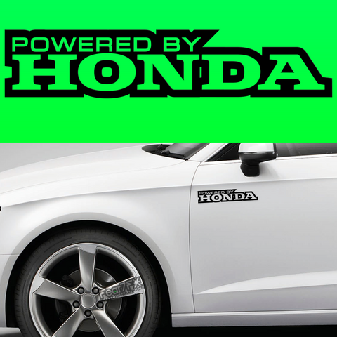 2x Powered By Honda Body Part Decal