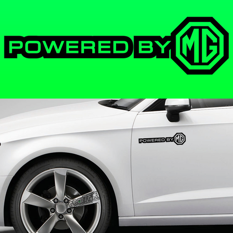 2x Powered By MG Body Part Decal