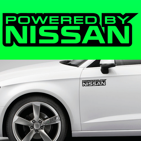 2x Powered By Nissan Body Part Decal