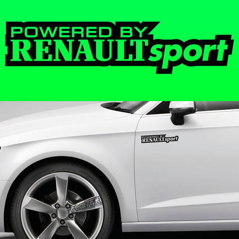 2x Powered By Renault Body Part Decal
