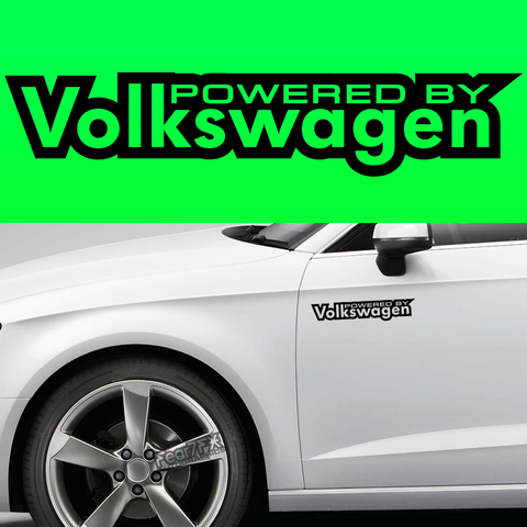 2x Powered By Volkswagen Body Part Decal