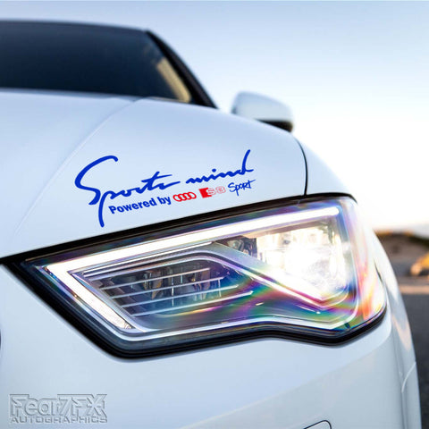 1x Sports Mind Powered By Audi S3 Decal