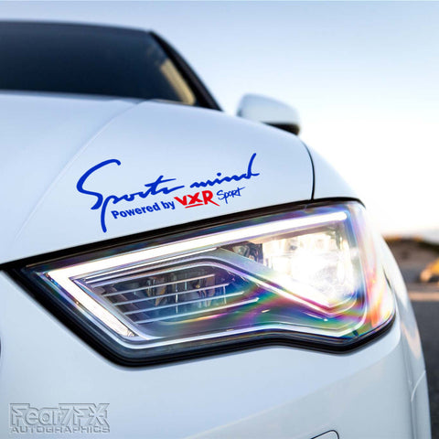 1x Sports Mind Powered By VXR Decal