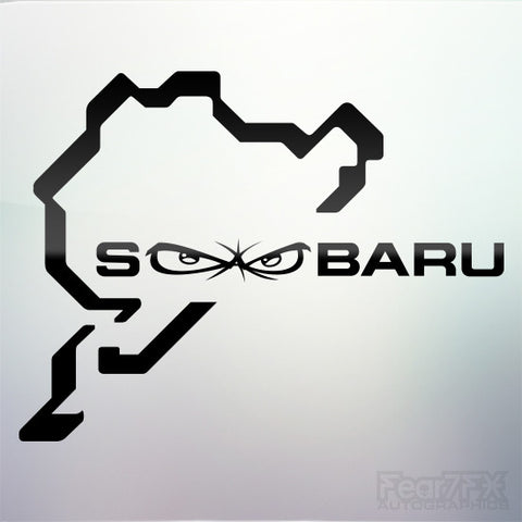 1x Subaru Nurburgring Vinyl Transfer Decal