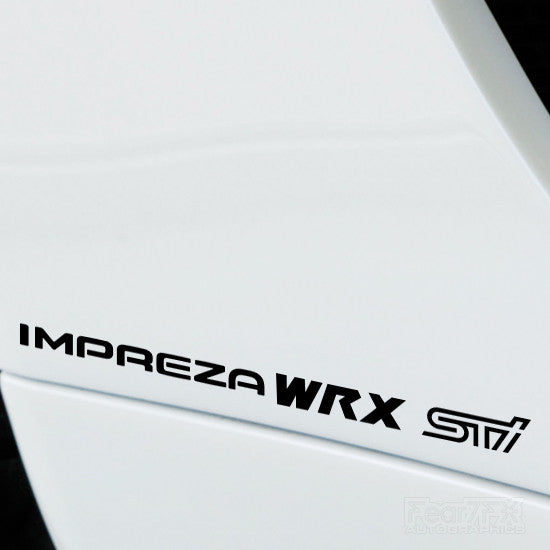 2x Impreza WRX STI Performance Vinyl Decal