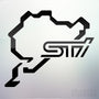 1x STI Nurburgring Vinyl Transfer Decal