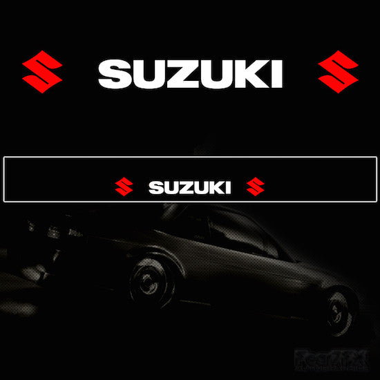 Suzuki Vinyl Windscreen SunStrip Any 3 Colours