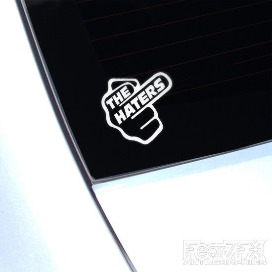 Middle Finger For The Haters JDM Car Vinyl Decal Sticker