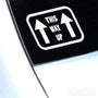This Way Up Funny Decal Sticker V1