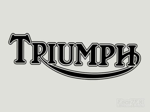 2x Triumph Bike Vinyl Transfer Decal