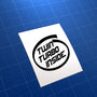 Twin Turbo Inside JDM Car Vinyl Decal Sticker