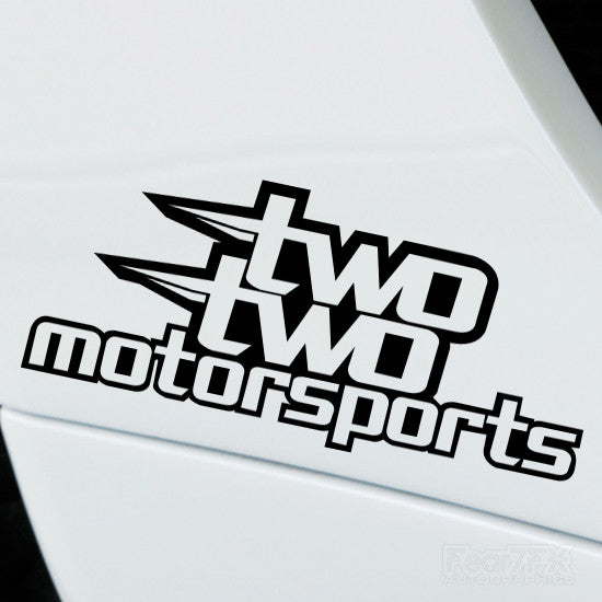 2x TwoTwo Motorsports Performance Vinyl Decal