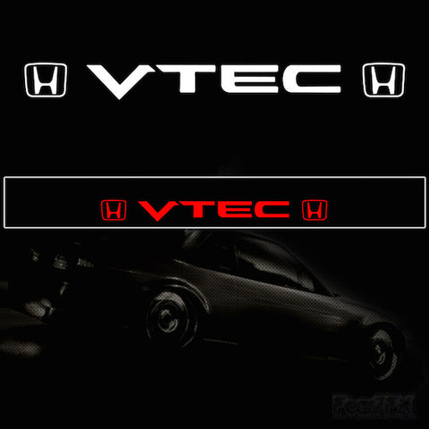 VTEC Vinyl Windscreen SunStrip Any 2 Colours