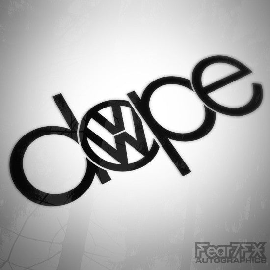 VW Dope JDM Euro Decal Sticker