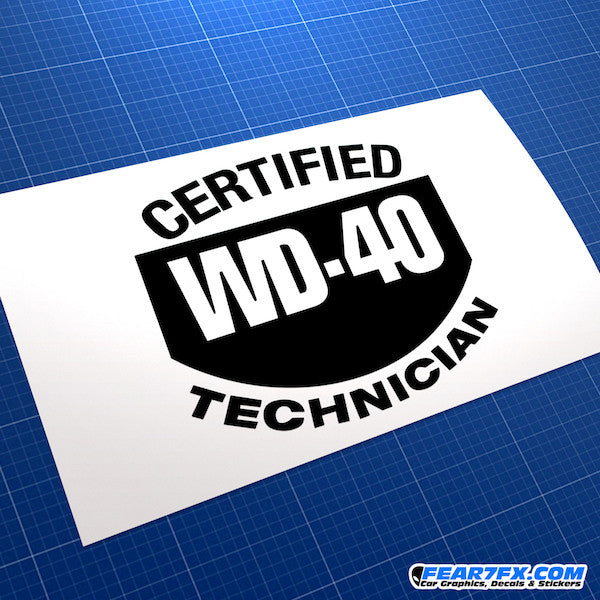 WD40 Technician Funny JDM Car Vinyl Decal Sticker
