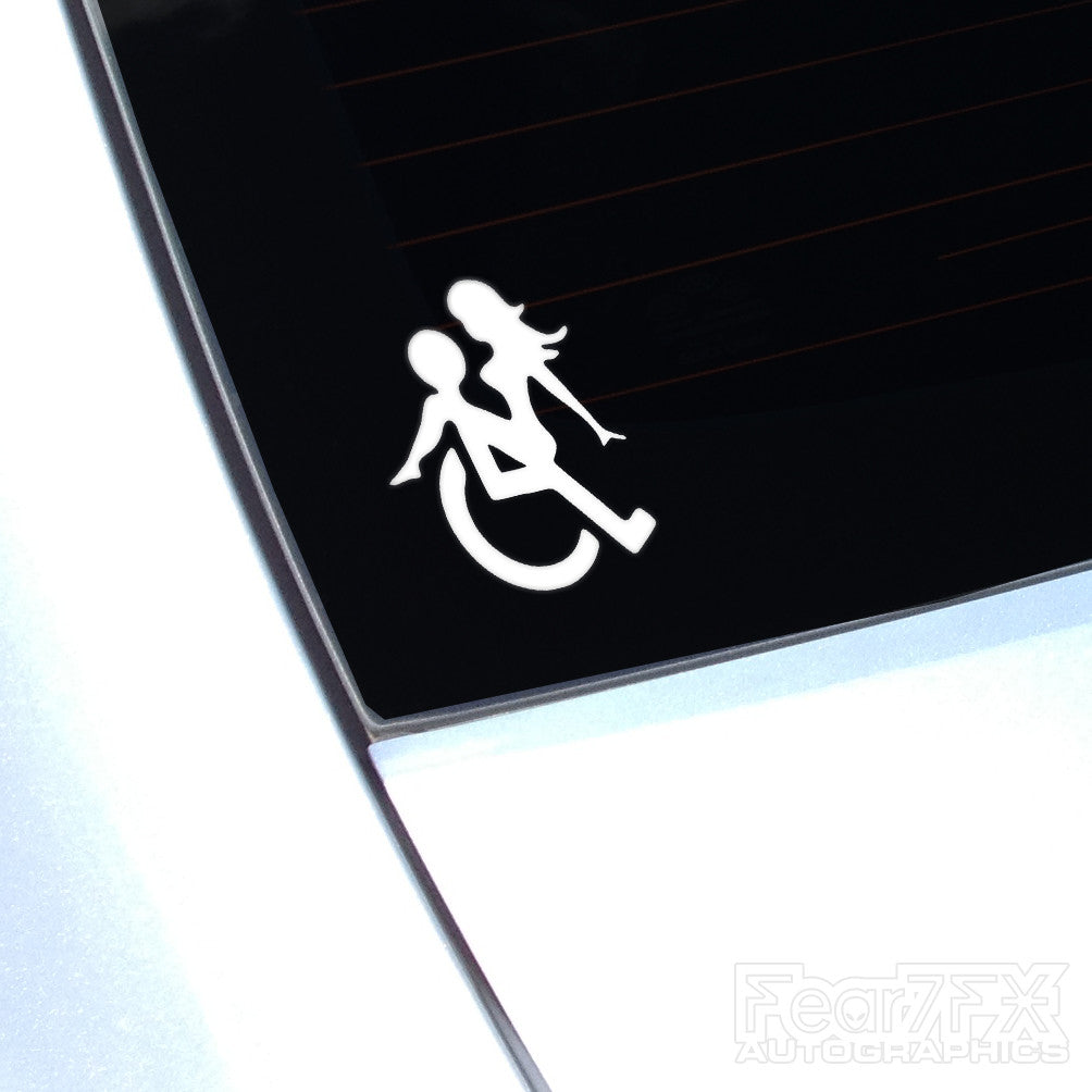 Wheelchair Sex Funny Euro Camper Decal Sticker