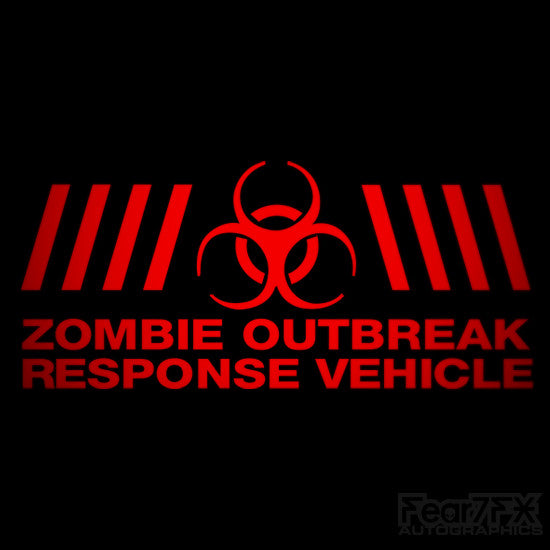 Zombie Response Team Funny Decal Sticker V3