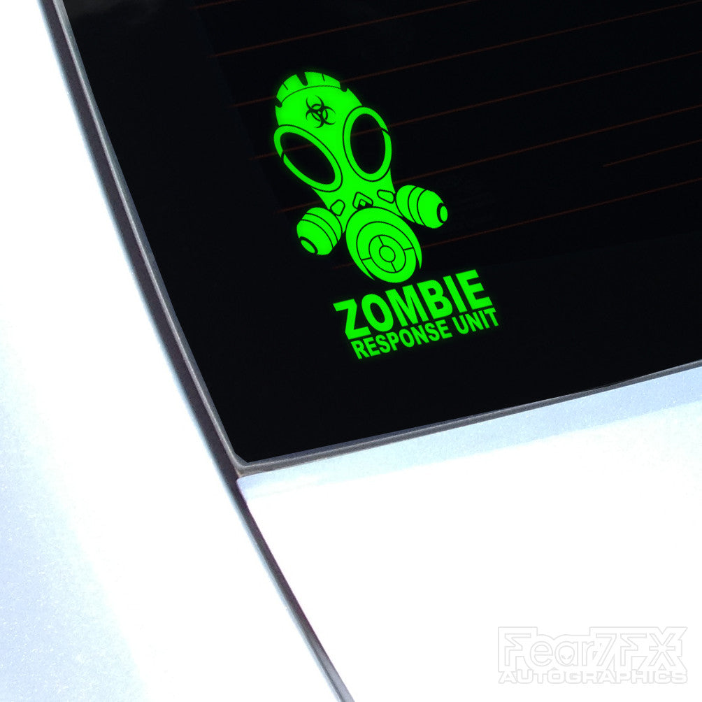Zombie Response Unit Funny Decal Sticker V4