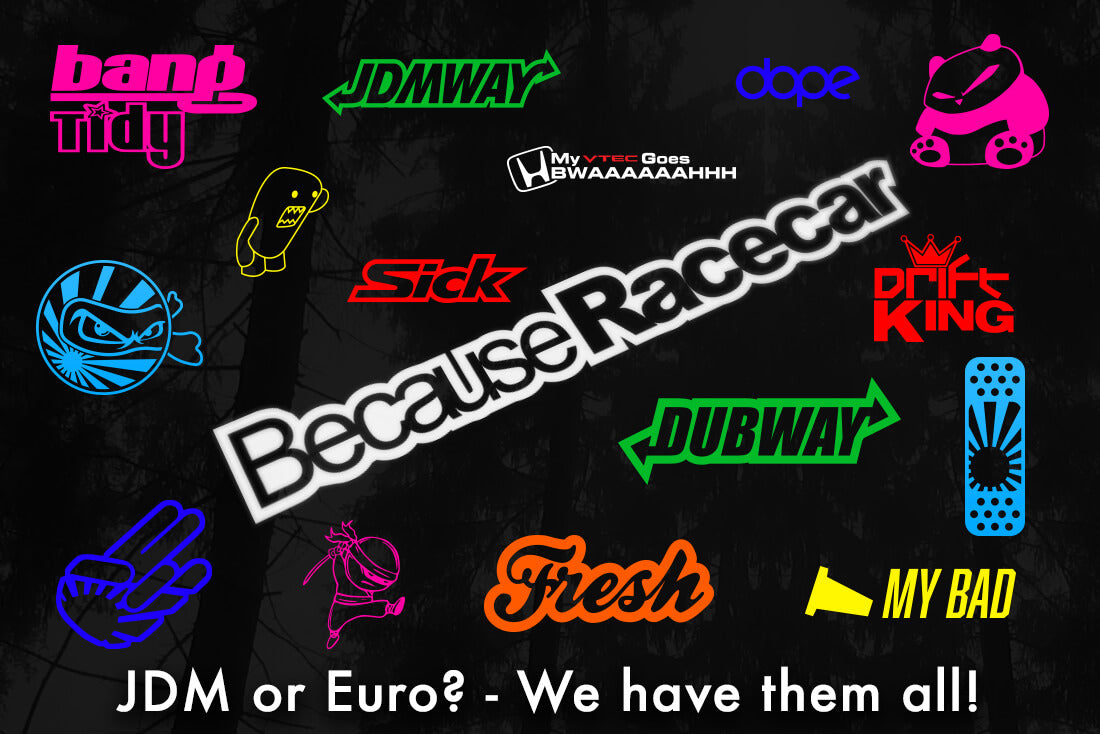JDM, Euro, Vag, Dub Stickers